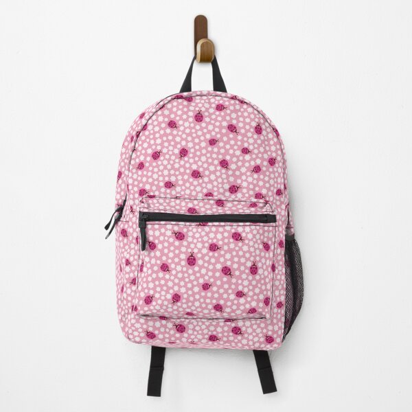 Item preview, Pink Ladybug Floral Summer Pattern designed and sold by Patternandflow.