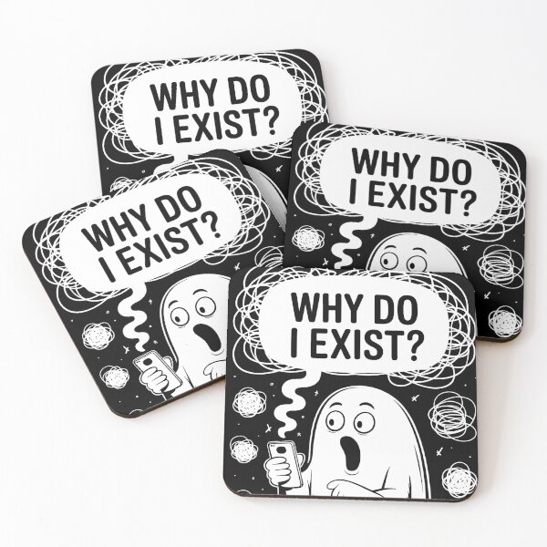 Item preview, Why Do I Exist Ghost – Relatable Sad Aesthetic designed and sold by BlackBoneArt.