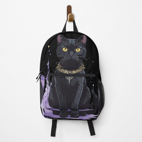 Item preview, Cosmic Black Cat Witchcraft Pentagram Art designed and sold by BestChoiceService.