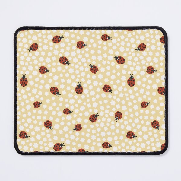 Item preview, Yellow Ladybug Floral Summer Pattern designed and sold by Patternandflow.