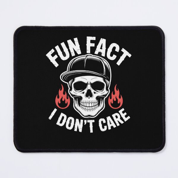 Item preview, Fun Fact I Don't Care Funny Skeleton Sarcastic Adult Humor designed and sold by Dressed For Duty.