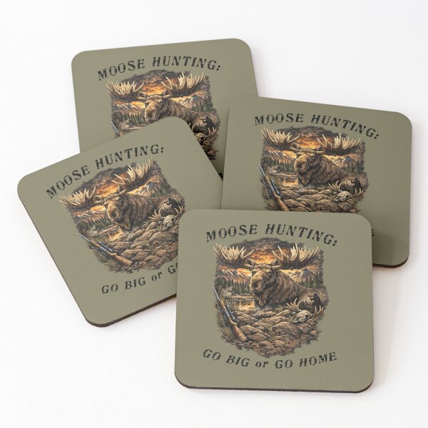 Item preview, Moose Hunting Go Big or Go Home - Hunting designed and sold by Capturetees.