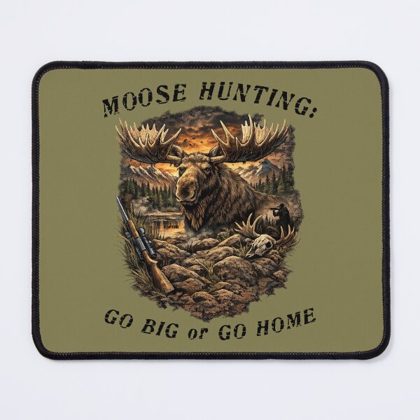 Item preview, Moose Hunting Go Big or Go Home - Hunting designed and sold by Capturetees.