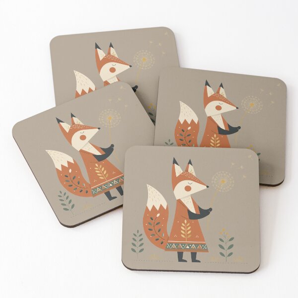 Item preview, Minimalist Scandinavian Fox Art - Cute Boho Woodland Fox designed and sold by Artyoka.