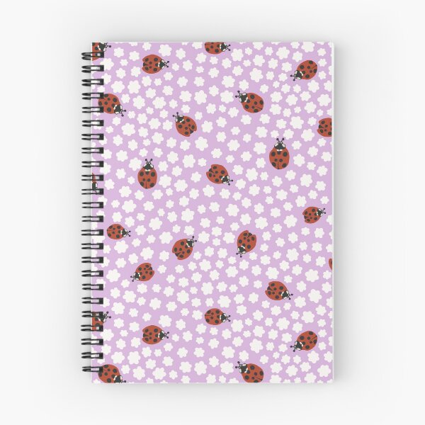 Item preview, Purple Ladybug Floral Summer Pattern designed and sold by Patternandflow.