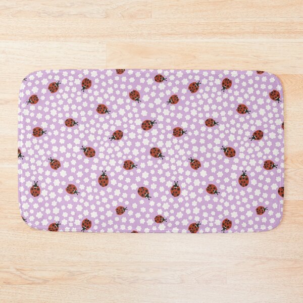 Item preview, Purple Ladybug Floral Summer Pattern designed and sold by Patternandflow.