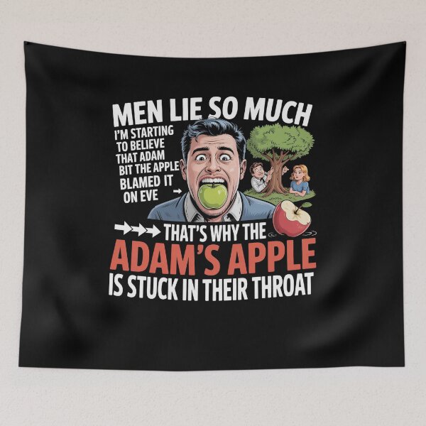 Item preview, Men Lie So Much I'm Starting To Believe That Adam Bit Apple designed and sold by Dressed For  Duty.