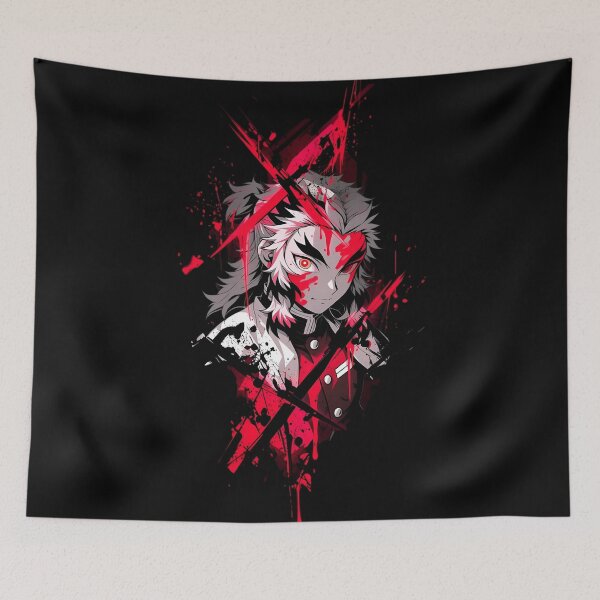 Item preview, Kyojuro Rengoku Blood Splash Anime Art – Demon Slayer Aesthetic Design designed and sold by Dyan4.