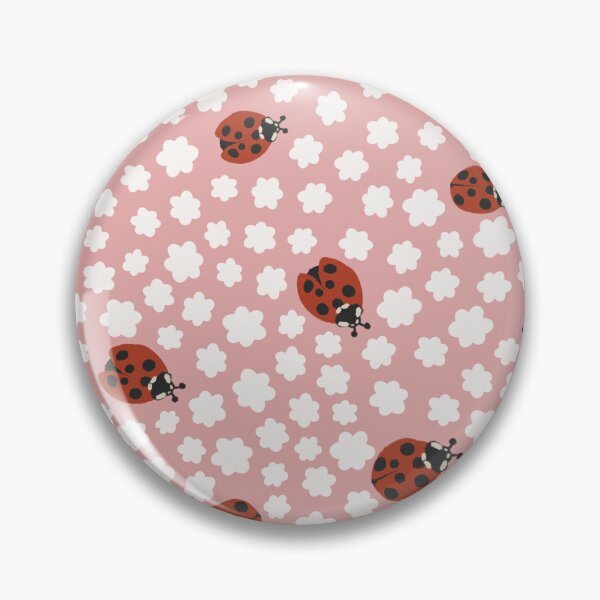 Item preview, Pink Ladybug Floral Summer Pattern designed and sold by Patternandflow.