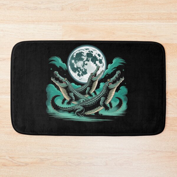 Item preview, Three Weirdcore Crocodiles Moon Funny 3 Alligator Dead Moon designed and sold by Dressed For  Duty.
