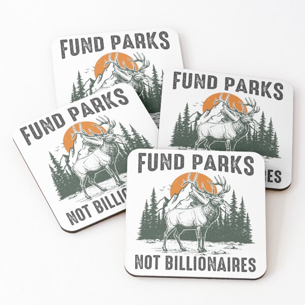 Item preview, Fund Parks Not Billionaires Elk Vintage Wildlife - Park Ranger designed and sold by gunaone-design.