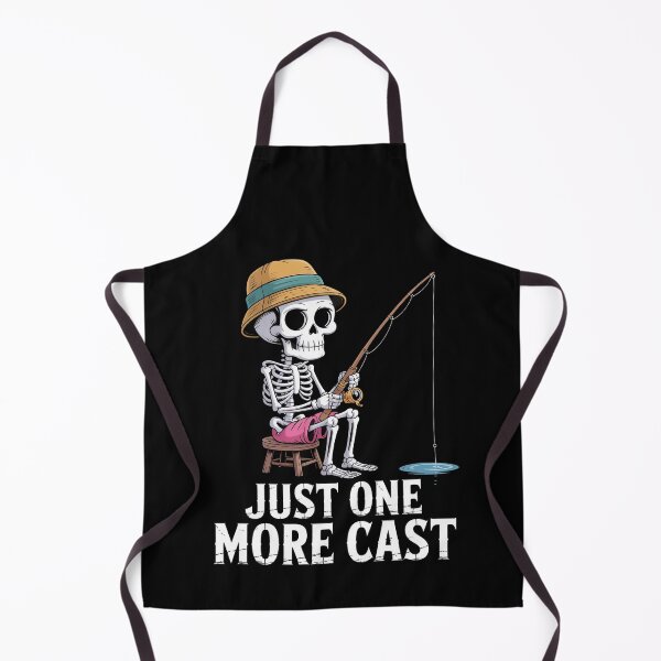 Item preview, Funny Skeleton Fishing Just More Cast Quote designed and sold by Dressed For  Duty.