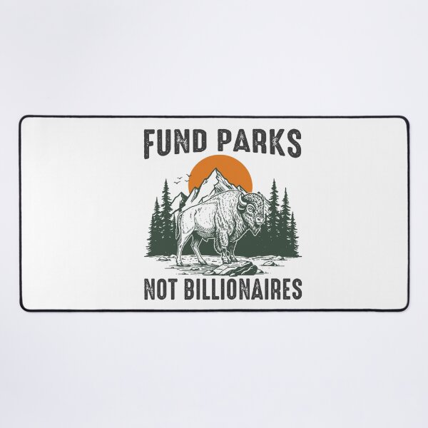 Item preview, Fund Parks Not Billionaires Bison Retro Nature designed and sold by gunaone-design.