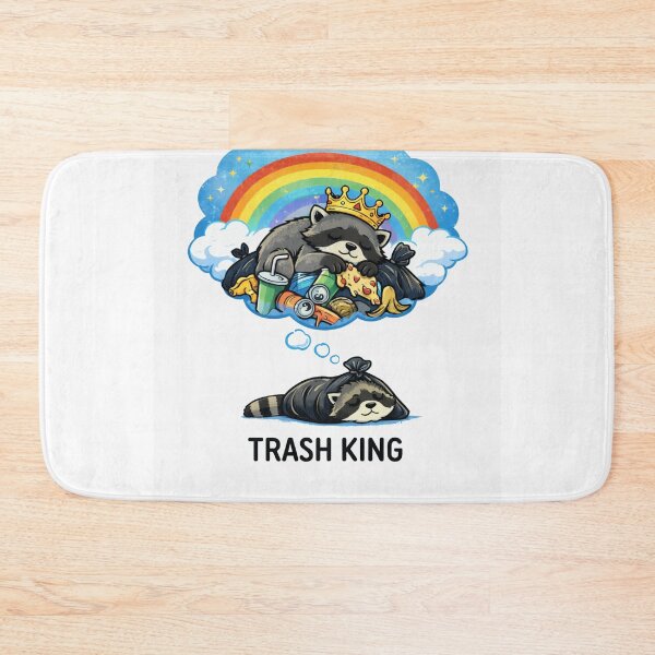 Item preview, Trash King Raccoon Meme – Cute Rainbow Trash Panda Funny Chaos Design designed and sold by Region.
