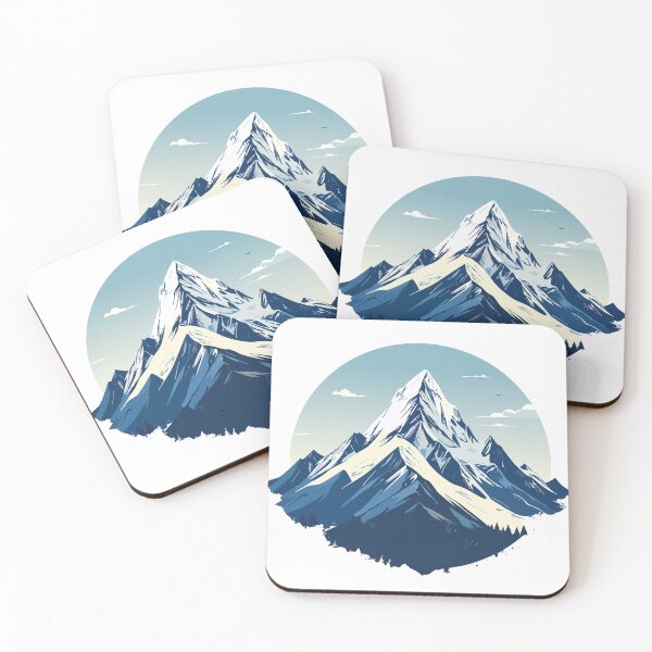 Item preview, Minimalist Blue Mountain Peak Circular Art designed and sold by BestChoiceService.