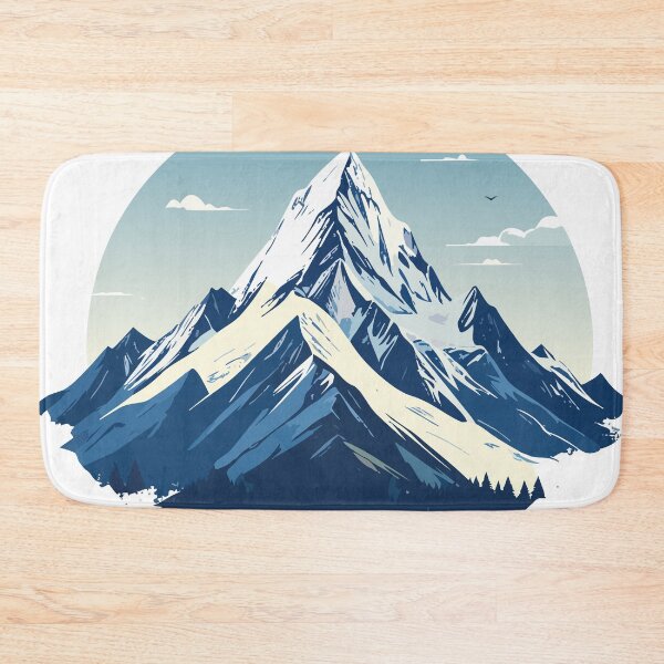 Item preview, Minimalist Blue Mountain Peak Circular Art designed and sold by BestChoiceService.