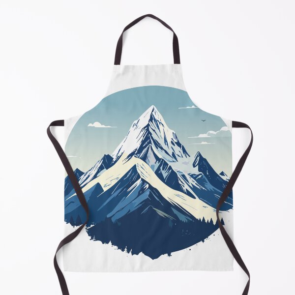 Aperçu de l'œuvre Sommet de Montagne Bleu Minimaliste Art créée et vendue par BestChoiceService.