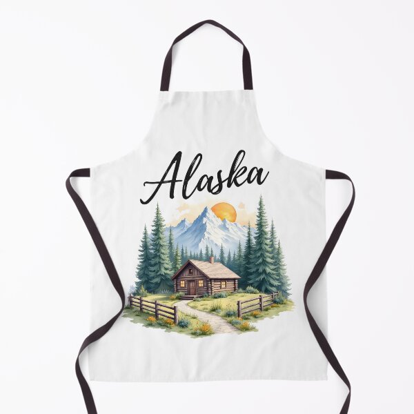 Item preview, Alaska cabin forest mountain designed and sold by pixeldizajn.