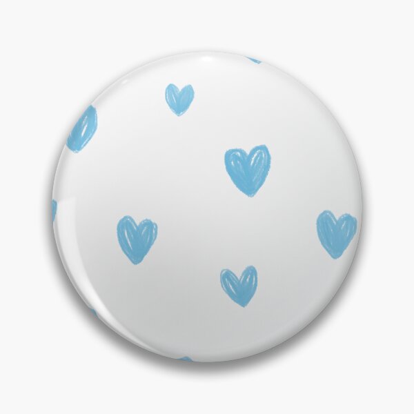Artikelvorschau, Blaue, verspielte Kritzeleien, Valentinstagsherzen entworfen und verkauft von Patternandflow.