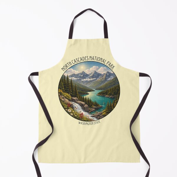 Item preview, North Cascades National Park Design – Washington Mountain Lake Alpine Landscape Art designed and sold by SimplyJasper.