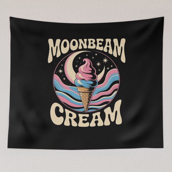 Item preview, Moonbeam Ice Cream Retro Dessert Lovers designed and sold by Dressed For  Duty.
