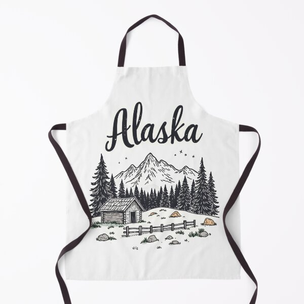 Item preview, Alaska cabin forest mountain National park designed and sold by pixeldizajn.