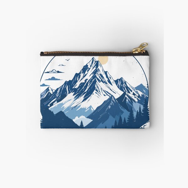 Item preview, Minimalist Blue Mountain Nature Circular Art designed and sold by BestChoiceService.