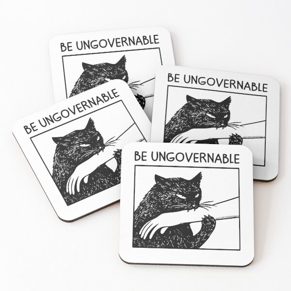 Item preview, Be Ungovernable Black Cat Bite Hand designed and sold by gunaone-design.