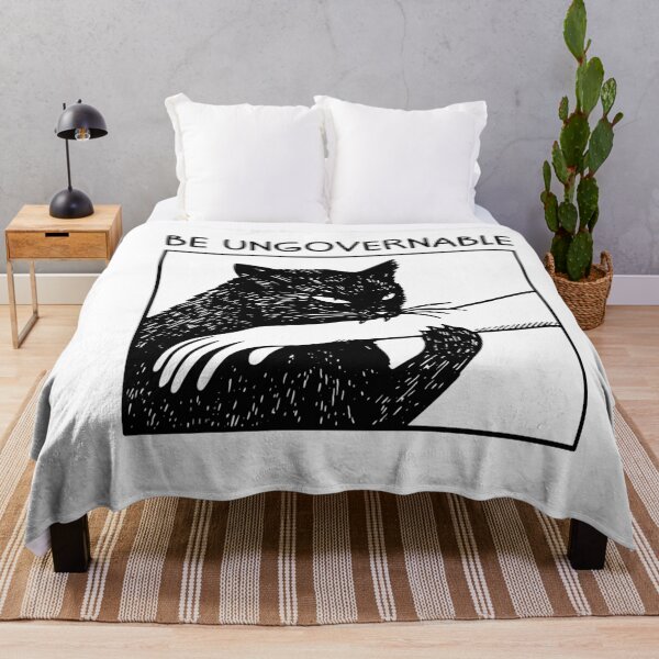 Item preview, Be Ungovernable Black Cat Bite Hand designed and sold by gunaone-design.
