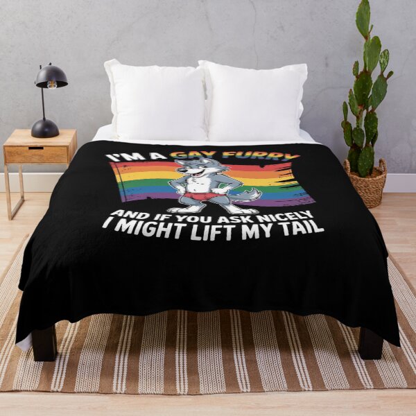Item preview, I'm A Gay Furry Pride Month Gay LGBTQ Rainbow Fox designed and sold by Dressed For  Duty.