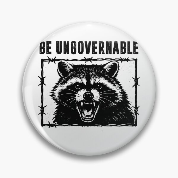 Item preview, Be Ungovernable Angry Raccoon designed and sold by gunaone-design.