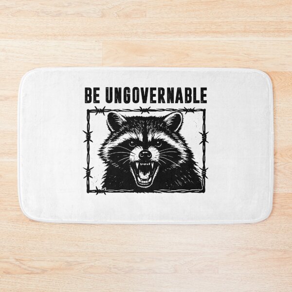 Item preview, Be Ungovernable Angry Raccoon designed and sold by gunaone-design.