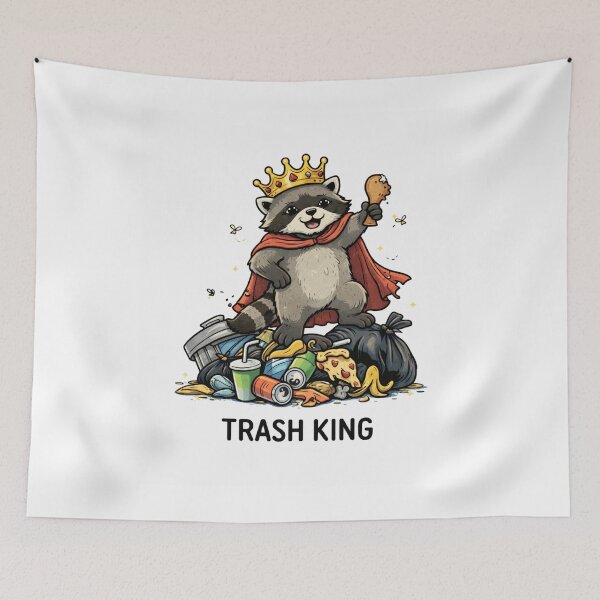 Item preview, Trash King Raccoon Meme – Funny Trash Panda Garbage Chaos Cute Design designed and sold by Region.