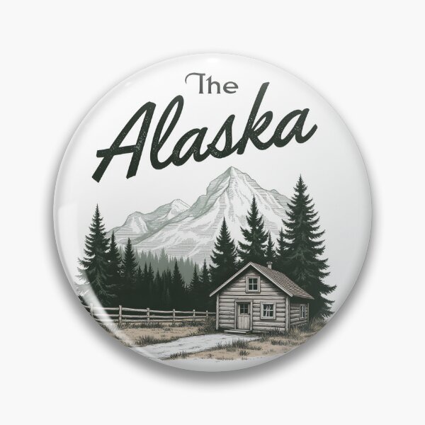 Item preview, Alaska cabin forest mountain Denali designed and sold by pixeldizajn.
