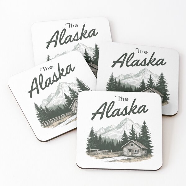 Item preview, Alaska cabin forest mountain Denali designed and sold by pixeldizajn.
