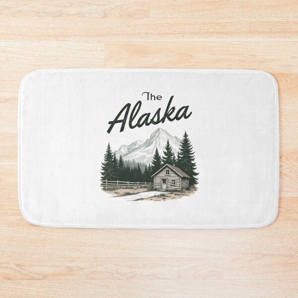 Item preview, Alaska cabin forest mountain Denali designed and sold by pixeldizajn.