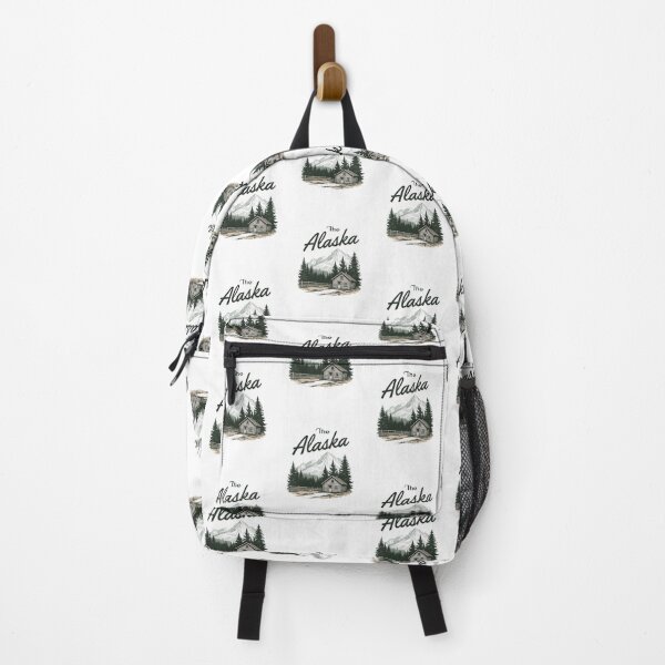 Item preview, Alaska cabin forest mountain Denali designed and sold by pixeldizajn.