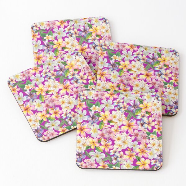 Item preview, Frangipanis Purple designed and sold by ppddesigns.