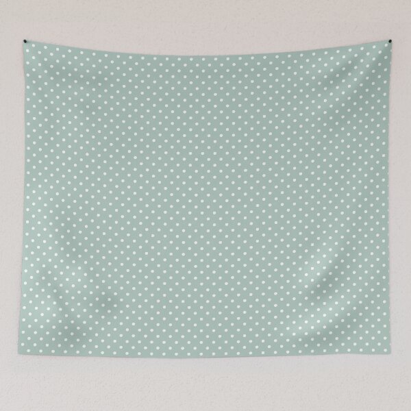 Item preview, Seafoam Green Polka Dot Phone Case Aesthetic Gift for Her, Soft Green Polka Dot Blanket Cozy Cottagecore Home Decor Gift, Seafoam Green Polka Dot Journal Graduation Gift for Girls designed and sold by VivaFy.