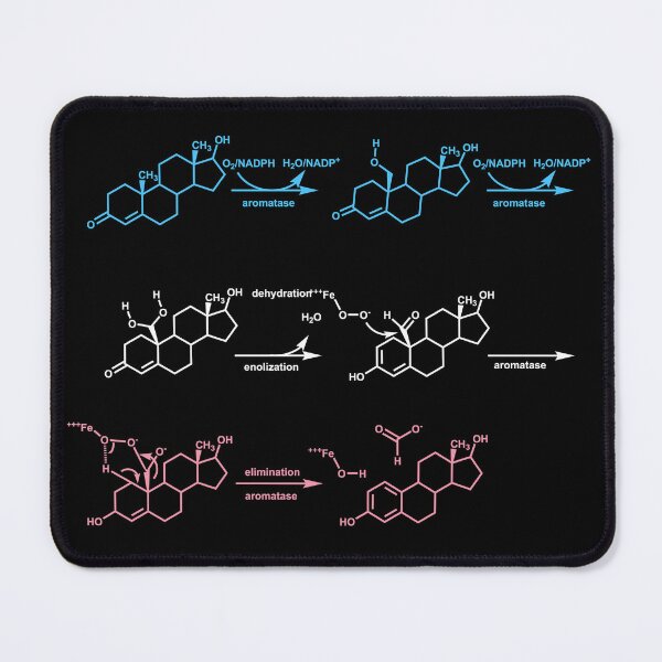 Item preview, Aromatase from blue to pink designed and sold by BikeGirlMD.