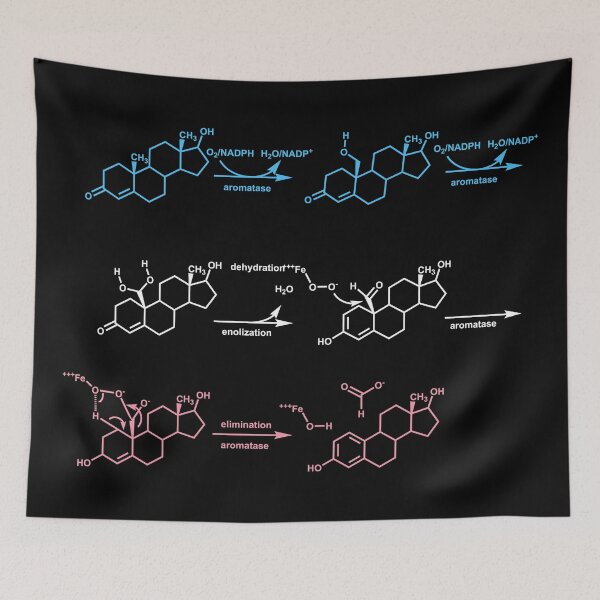 Item preview, Aromatase from blue to pink designed and sold by BikeGirlMD.