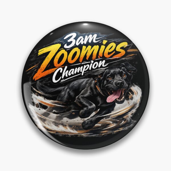 Item preview, Black Labrador 3am Zoomies Champion Funny Dog Design – Hyperactive Lab Midnight Energy Meme Graphic designed and sold by 486DesignCo.