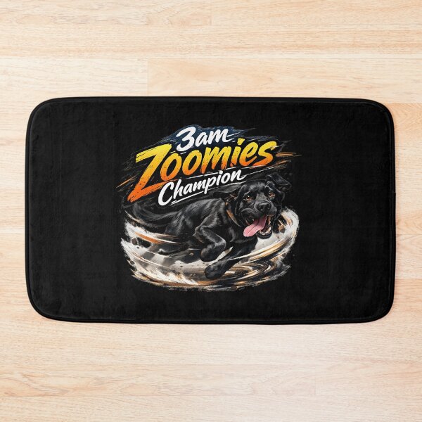 Item preview, Black Labrador 3am Zoomies Champion Funny Dog Design – Hyperactive Lab Midnight Energy Meme Graphic designed and sold by 486DesignCo.