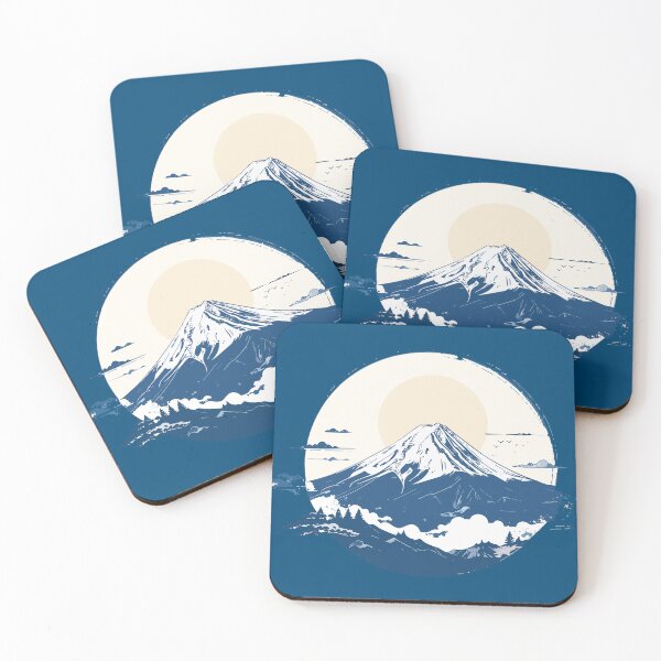 Item preview, Retro Japanese Mount Fuji Nature Circular Art designed and sold by BestChoiceService.
