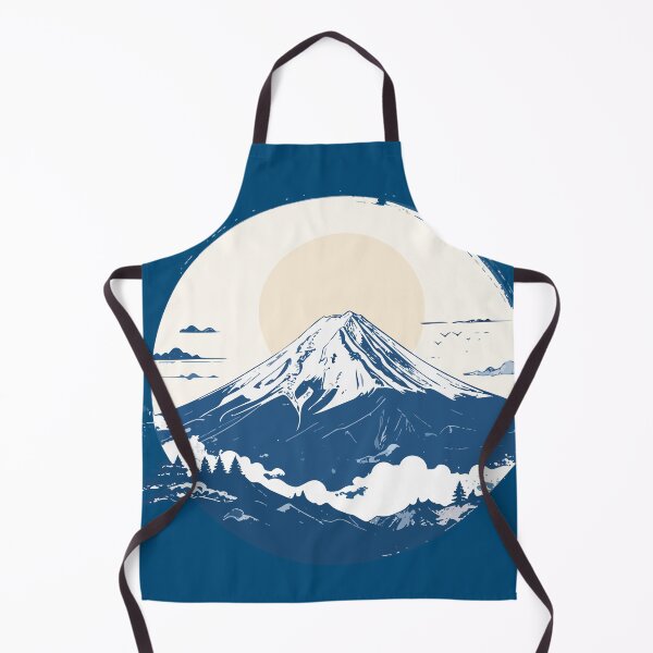 Item preview, Retro Japanese Mount Fuji Nature Circular Art designed and sold by BestChoiceService.