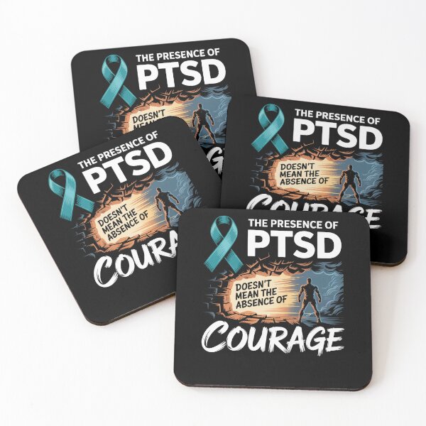 Item preview, The Presence Of PTSD Doesn’t Mean The Absence Of Courage designed and sold by Dressed For  Duty.