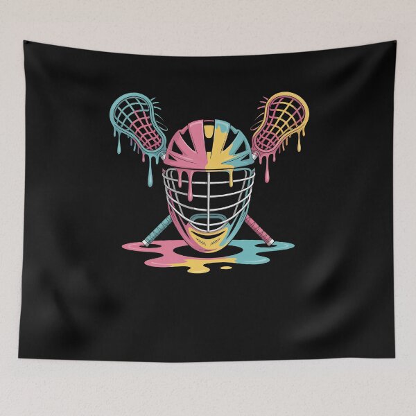 Item preview, Lacrosse Ice Cream Drip Lax Boys Helmet Stick Youth Players designed and sold by Dressed For  Duty.