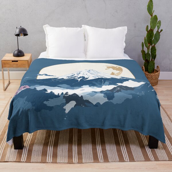 Item preview, Japanese Mount Fuji Sakura Moon Nature Art designed and sold by BestChoiceService.