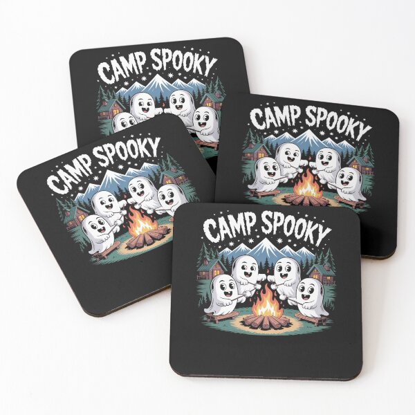 Item preview, Camp Spooky Summerween Summer Halloween Cute Ghost designed and sold by Dressed For  Duty.