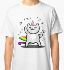 Unicorn Cat First Day In School Classic T-Shirt